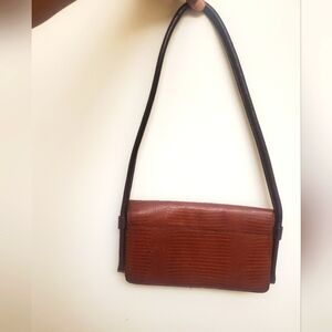 East West Brown GENUINE Leather Purse